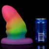 Mixed Color Glowing Dildo Simulation For Men And Women In The Backyard  Used For Masturbation As An Adult Product