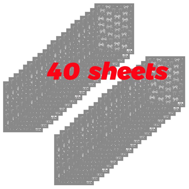 5D Relief Tüll Schleife Design Nagelkunst Aufkleber Selbstklebend DIY Weiße Schleife Abziehbilder Süß Cool Ins Maniküre Modellierungsdekorationen