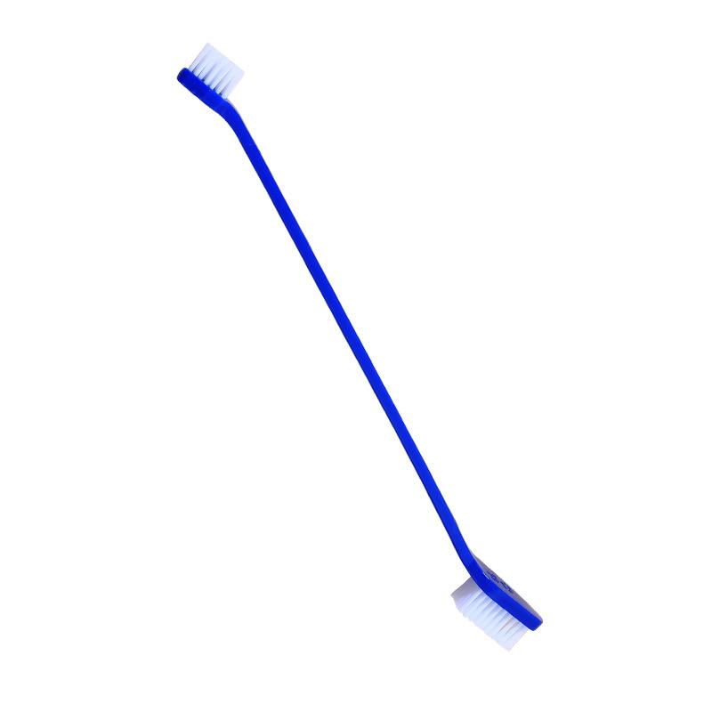 100pcs Dog Toothbrush Double Headed Long Handle Dog Pet Toothbrush for Dogs Cat Puppy Teeth темно-синий