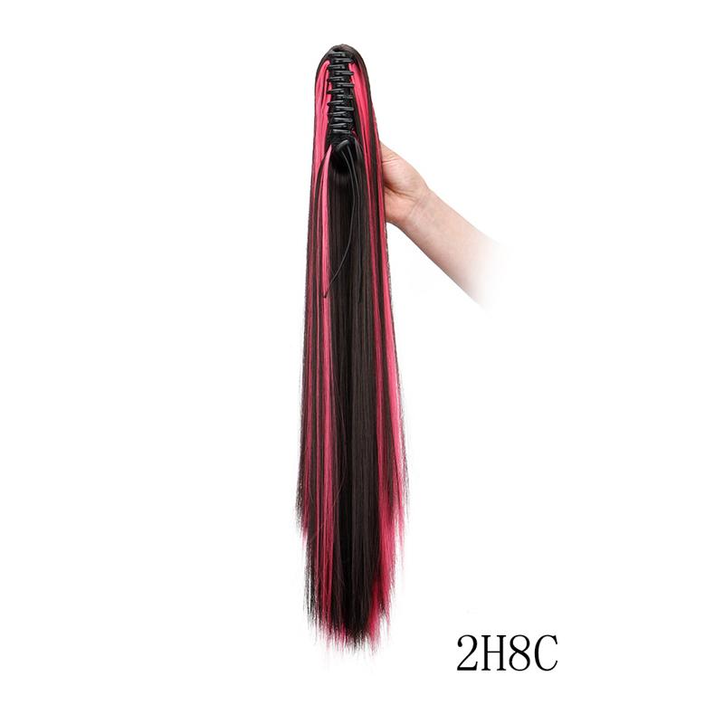 Claw Ponytail Extensions Long Straight Ponytails for Women Hairpieces Synthetic Hair Pony Tails Clip in Hairpiece