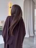 Vestido Largo de Manga Larga Holgado para Mujer Primavera 2025