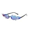 Flame Sunglasses All-in-one Mirror Glasses Sunglasses Portable Candy Color