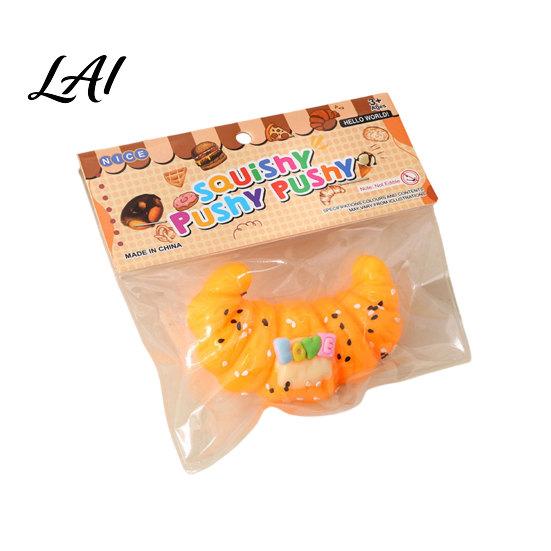 Soft Bread Toy Stress Relief Croissant Squeeze Waffle Donut Cheese Sensory Portable Fidget Simulated Food Pinch Decompression Tools Ball