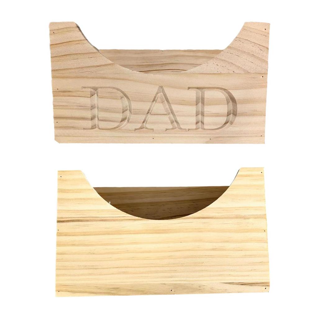 Wooden Dad Hat Holder Box Decor Fathers Day Gifts for Boyfriend Birthday Log