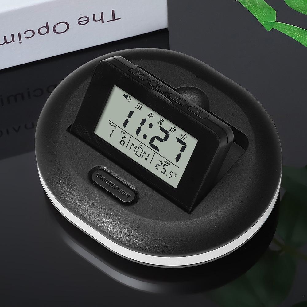 Silent Vibration Alarm Clock with Night Light for Students - Multi-functional Wake-up Timer 100x85x26 mm