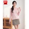 IEF Women's Elegant Crew Neck Lace-Trim Knit Sweater