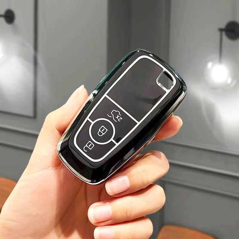 Auto Shell for Ford Mondeo Explorer Edge Expedition Fusion Mustang Everest Focus C-Max S-Max Lincoln MKX MKC Car Key Case Cover