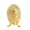 Yumurta Kutusu Takı Biblo Konteyner Emaye Faberge Organizatör Vintage Süs Paskalya Hediye Emaye Koleksiyonu Tutucu