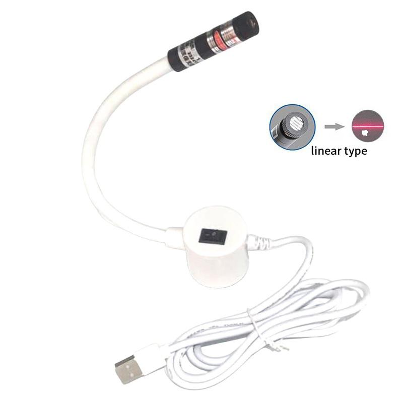 Usb Red Laser Positioning Light Infrared Working Lamp Cutting With Magnetic Base Dc5V Line/Cross Sewing Machine Accessories