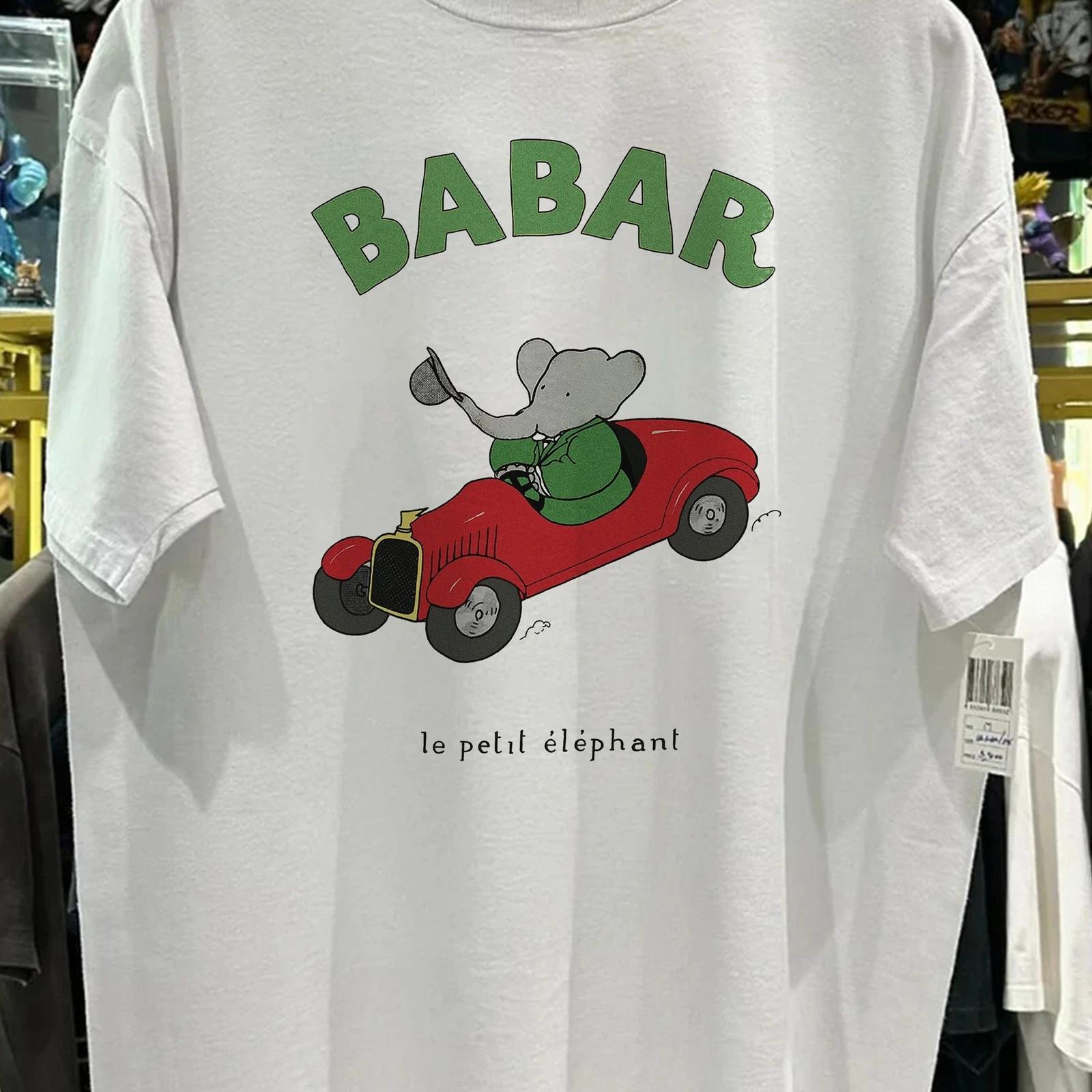 Babar The Elephant Classic T-Shirt White S M