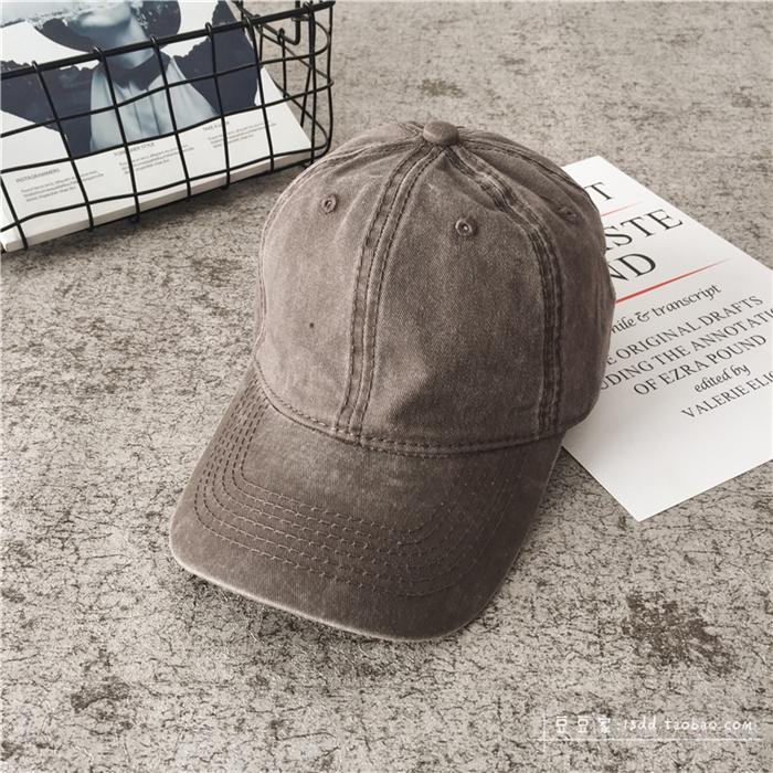 Women Men Cotton Solid Baseball Cap Fashion Snapback Hat Female Outdoor Simple Washed Vintage Visor Casual Cap Hat For Women Men