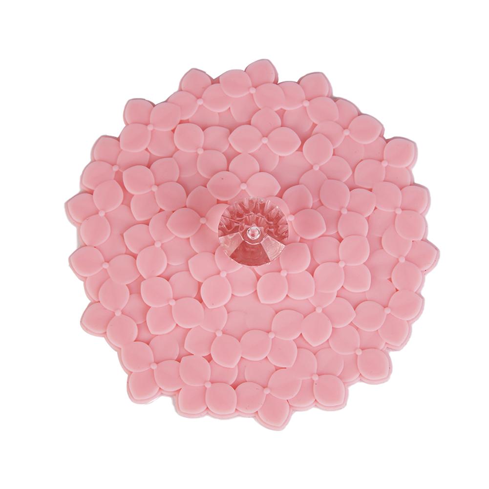 

Cute Cherry Blossom Anti-Dust Silicone Glass Cup Cover Coffee Mug Lids Portable