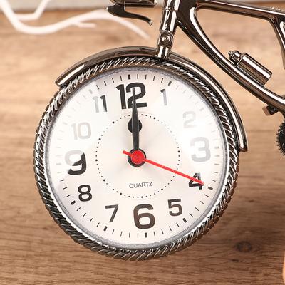 Home Garden  Vintage Arabic Numeral Bicycle Shape Creative Table Alarm Clock