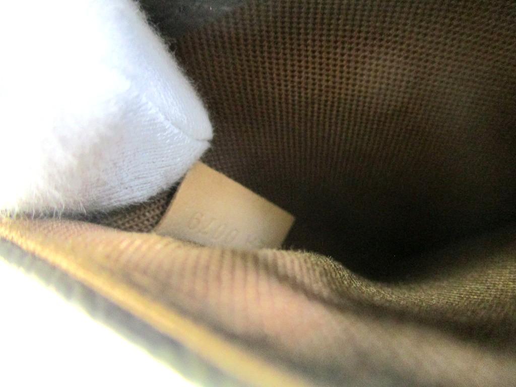 Autentická LOUIS VUITTON Monogram Hnědá Kožená Ledvinka Pásková Taška Gange #b049 Renovováno prodejcem