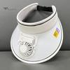 Fan Hat 3 Speed Adjustable Fan Angle Outdoor Hat Rechargeable Small Fan Large Brim Hollow Top Hat Anti-UV Travel Hat