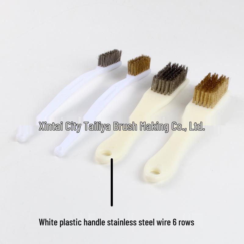 Stainless Steel & Copper Wire Brush for Rust Removal and Kitchen Cleaning