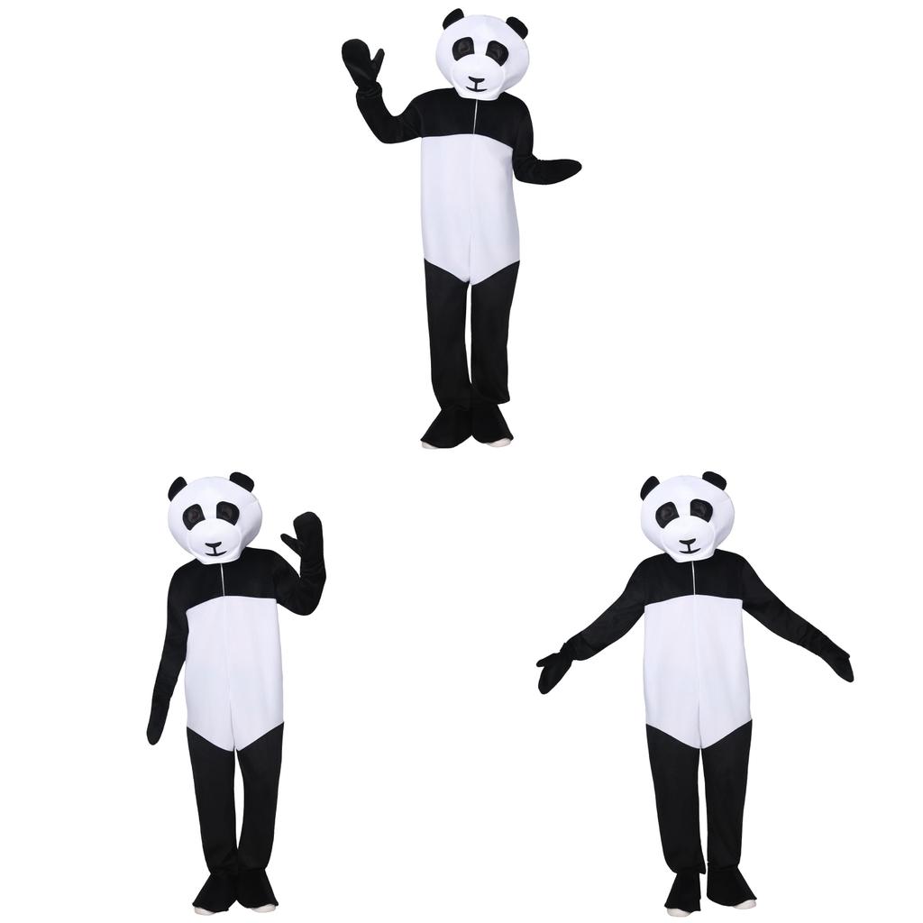 Panda Kostým Pro Dospělé Na Halloween Z Polyesterového Materiálu Perfektní Pro Cosplay A Večírky