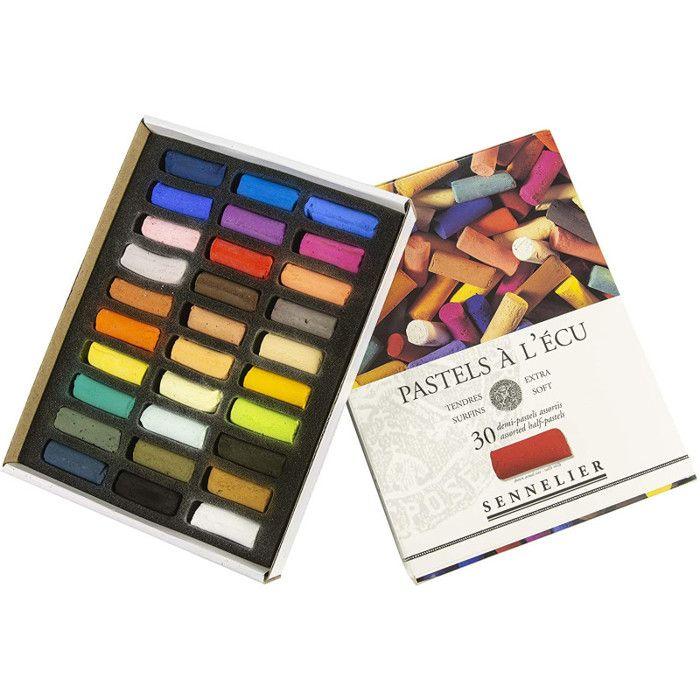 Pastely - Sennelier - Krabice 30 kusů - Sortiment barev - Plein air - Smíšené