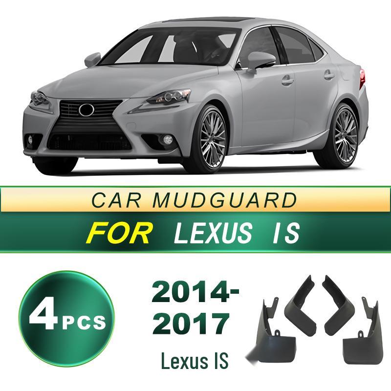 Lexus IS 2014-2017 Soft Rubber Mud Flaps - No Drill Installation Required