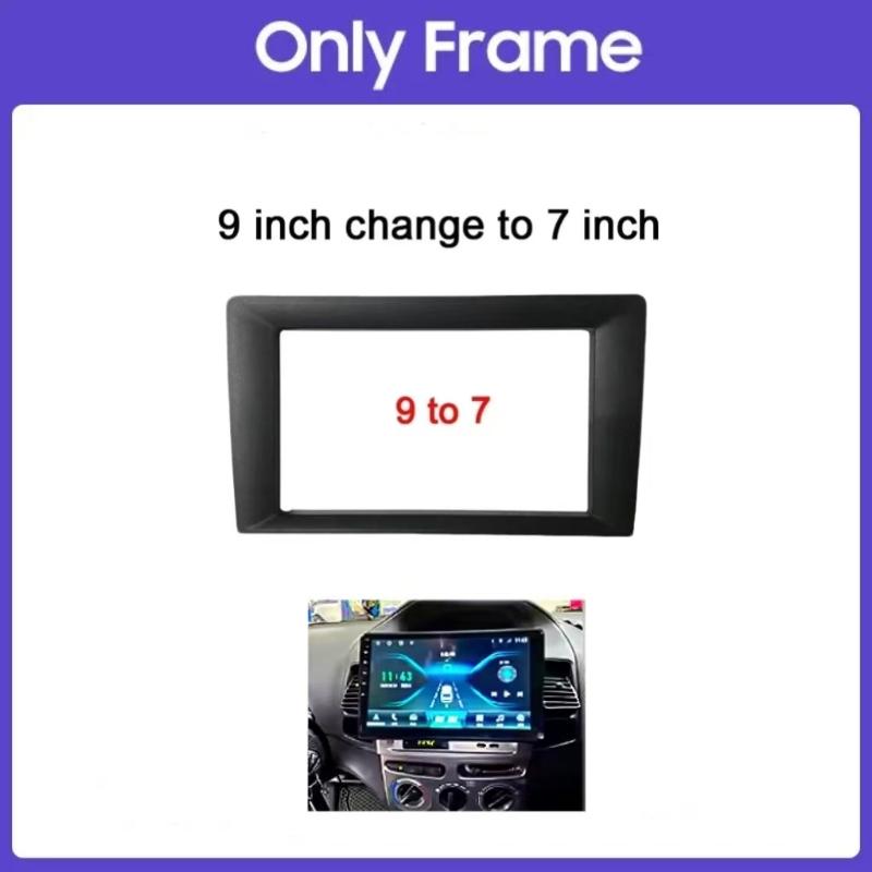 Vehicle Radio Fascia 9/10 Inch Frame Switch To 7 Inch 2 Din Car Radio Fascia Auto Audio Dash Kit Installation Frame Trim Bezel