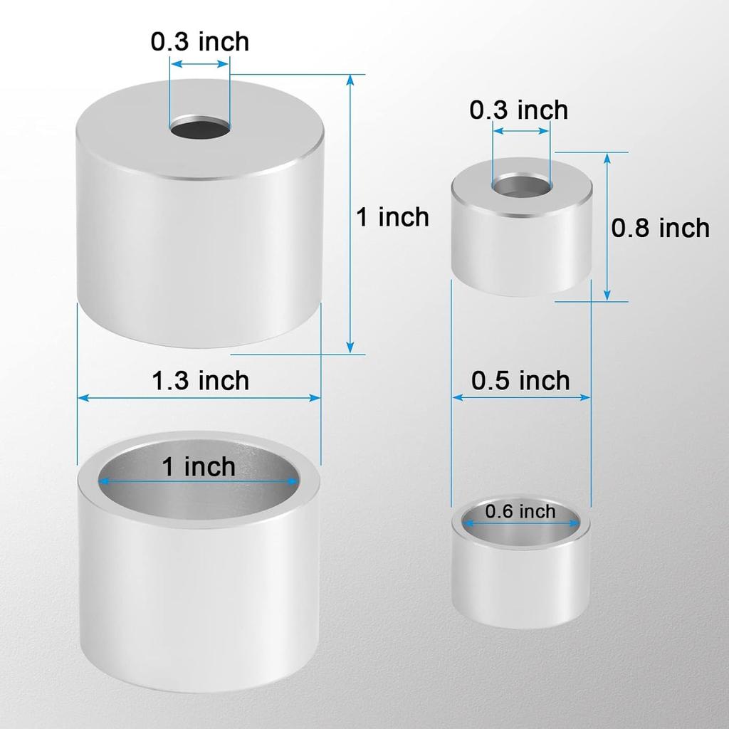 A Pillar Grab Handle Repair Upgrade Kit Compatible With 2002-2009 Dodge Ram 1500 2500 3500 Aluminum Material - Silver