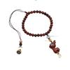Sandalwood Deer Car Pendant: Cute Rearview Mirror Ornament for Men & Women