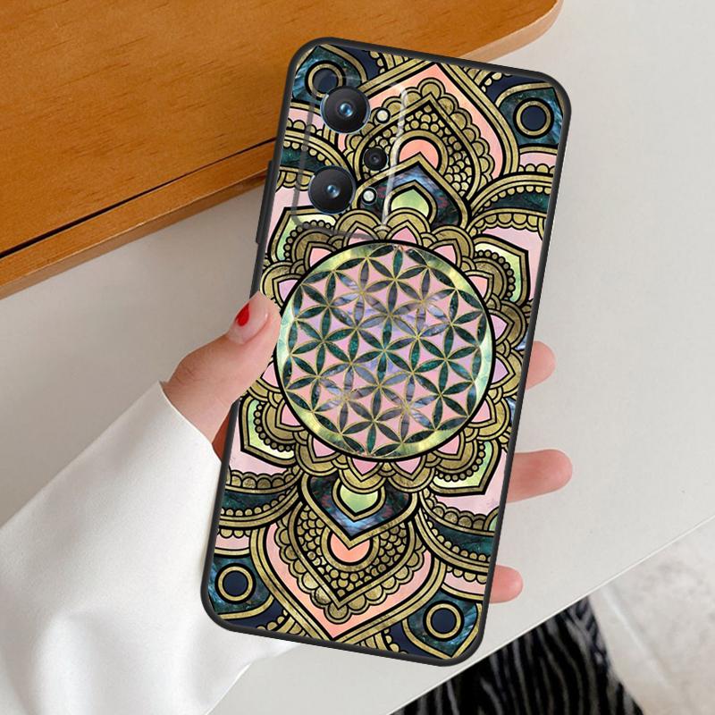 Flower Of Life In Lotus Pastel For Realme 15 10 11 12 13 14 Pro Plus GT6 GT7 Pro C67 C63 C61 C55 C51 C53 C35 C65 C75 Case