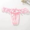 Lingeries Sexy G-String Women's Thongs Sexy Pearl Beaded Underwear for Women Low Waist T Shaped Crotchless Woman Lace Lingerie