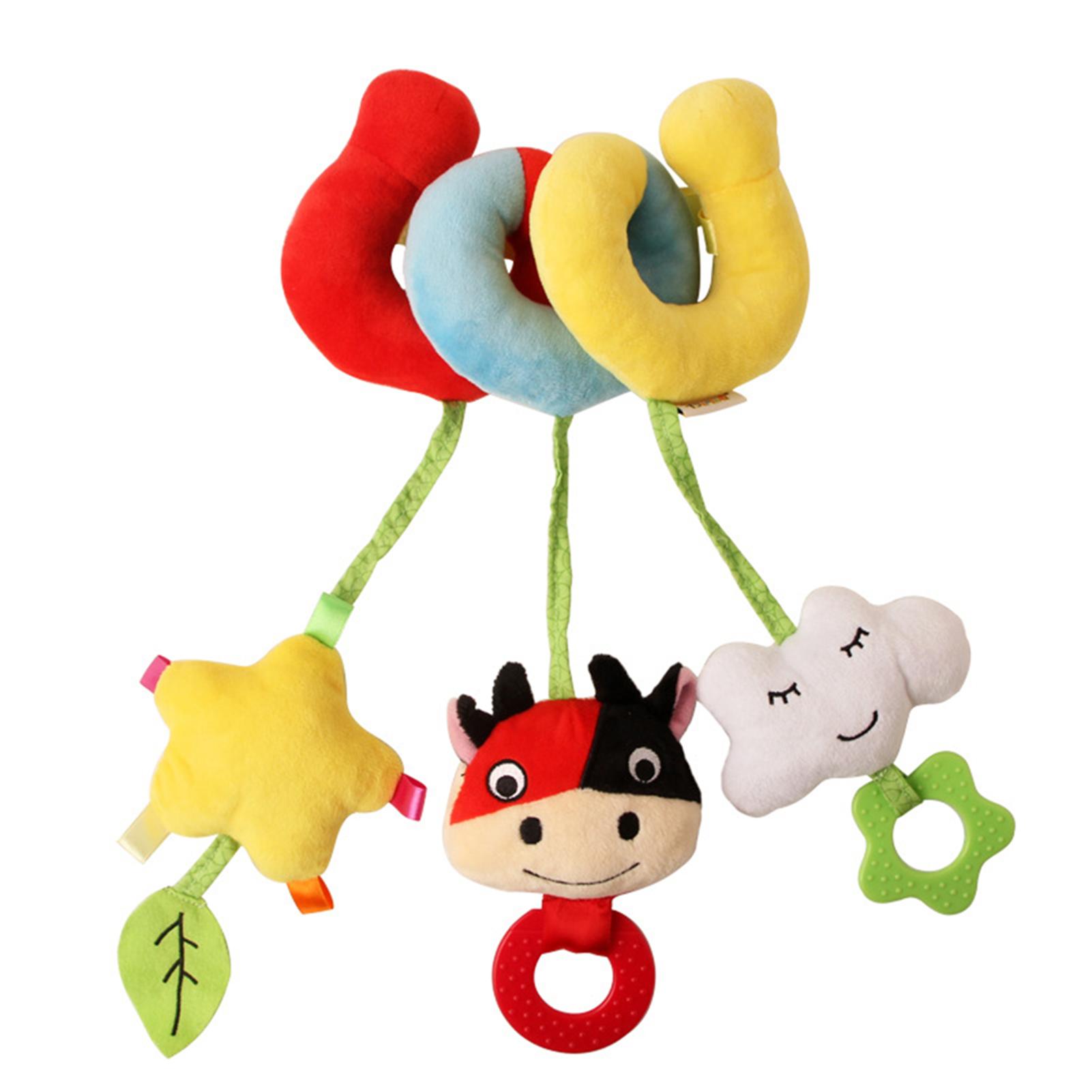 

Infant Plush Toy Cartoon Animals Plush Bed Winding Doll Baby Bed Decoration