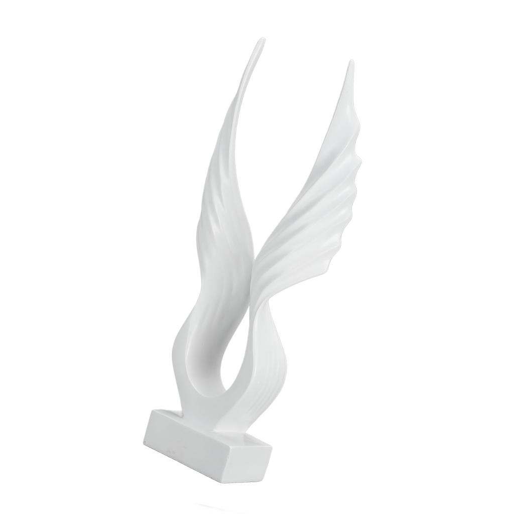 Abstract Wing Sculpture Artistic Decorative Resin Wing Statue Ornament for Living Room Office