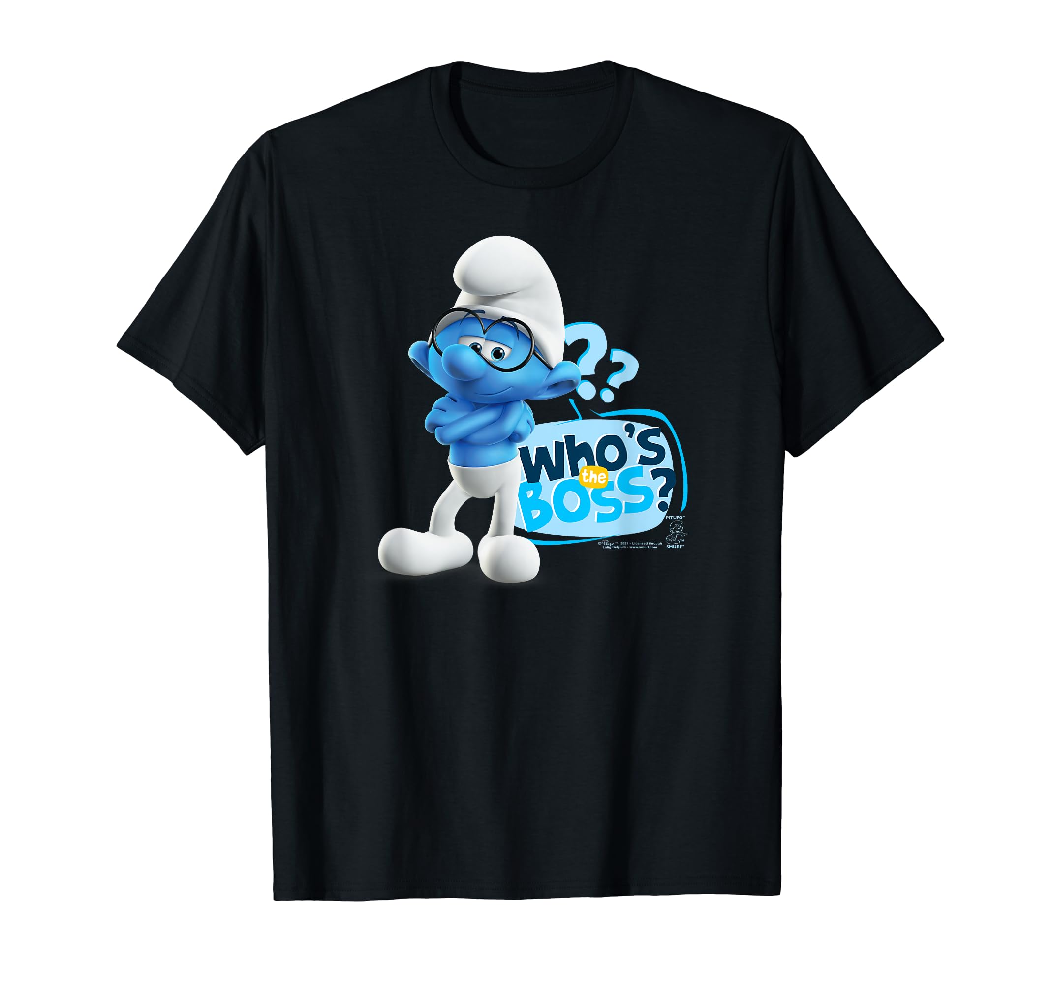 

Smurfs The Smurfs Brainy Who s the Boss T-shirt