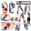 Wave Collection: Keychain, Lanyard, Makeup Bag, Glasses Case, Coaster, Ornament - Complete Fabric Accessories Set