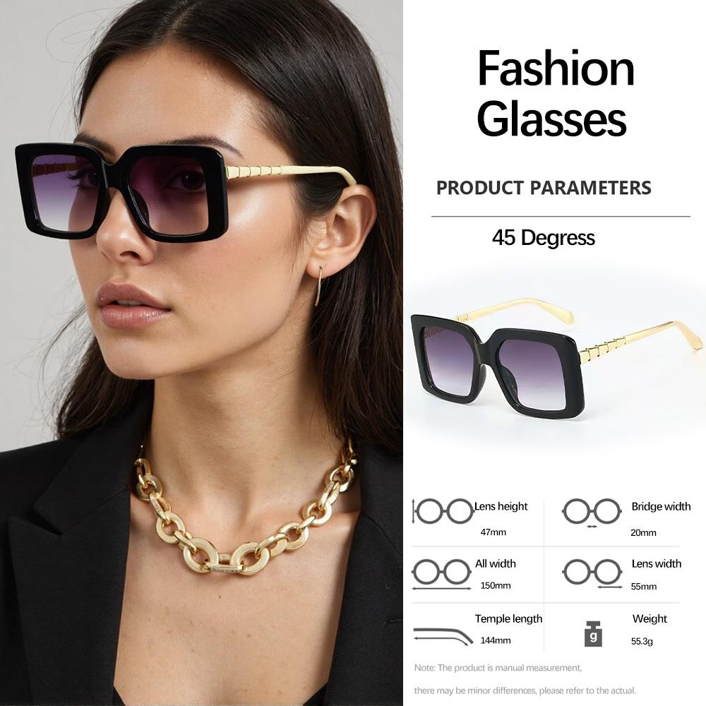 Modern Fashion Sunglass For Women Vintage Glasses For Women Detailed Design Of Eyeglass Legs Accessories For Women'S Glasses