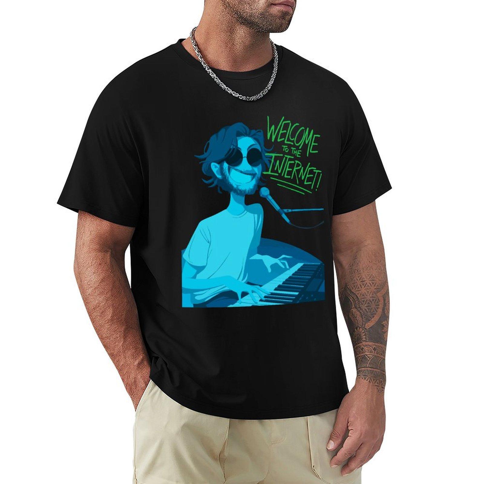 

Birthday Team Bo Burnham Retro Welcome To Internet The Great Retro TShirt Blouse blue archive black tshirts for men 4XL
