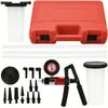 21pcs Manual Brake Bleeder Vacuum Pump Kit Automotive Fluid Tester with Gauge Adapters 2 In 1 Handheld Pistol Test Tools for Car