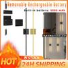 2Pcs Touch/Remote Control Simple Wall Light 350 Degree Rotation Minimalist Metal Wall Light Rechargeable for Living Room Bedroom
