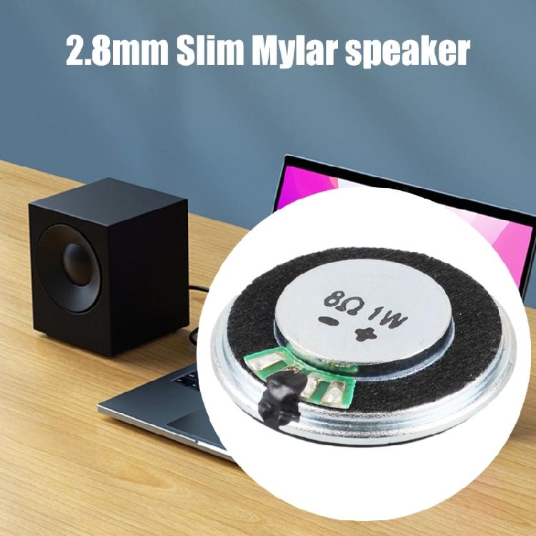 28mm Speakers Full Frequency Loudspeakers 8Ohm 1W Performances or Multimedia and Auditory Speakers Horn