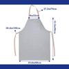 Denim Apron with Adjustable Unisex Multi-Pockets for Kitchen Crafting Cooking