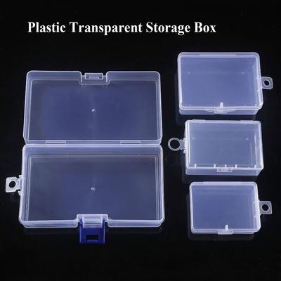 Hot Square Transparent Storage Box Plastic Transparent Jewelry Beads Container 10 Sizes Sundries Organizer Packing Boxes