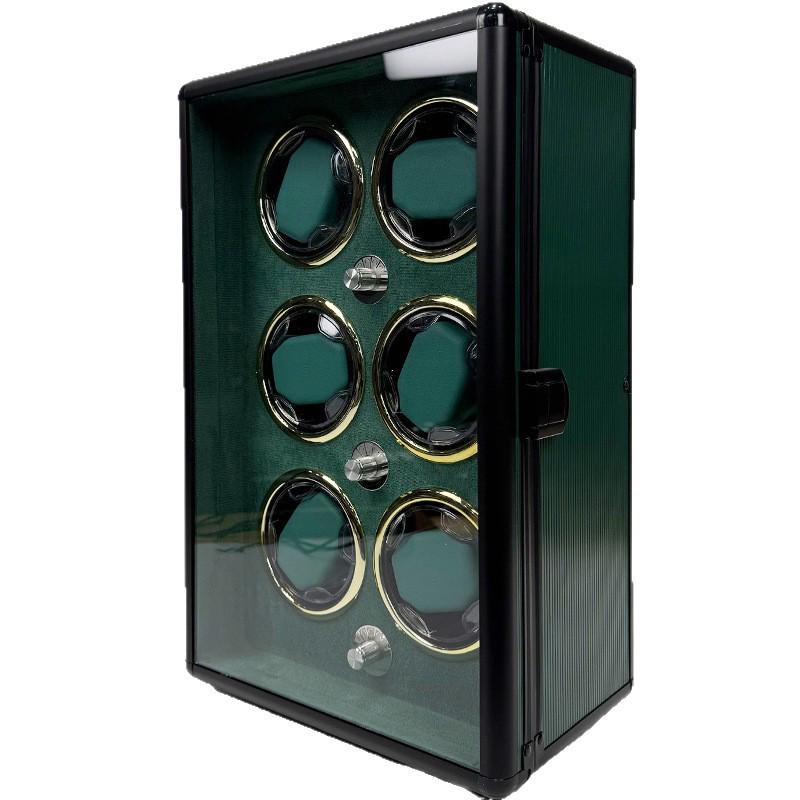 Aluminum Alloy Mechanical Watch Winder: Home Use Self-Winding Rotating Storage Box