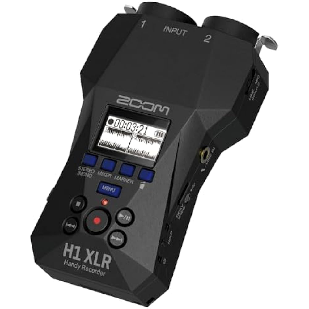 

[DGP2025 Gold Award] ZOOM H1 XLR 32 bit float recording, no gain setting required, XLR/TRS/stereo...