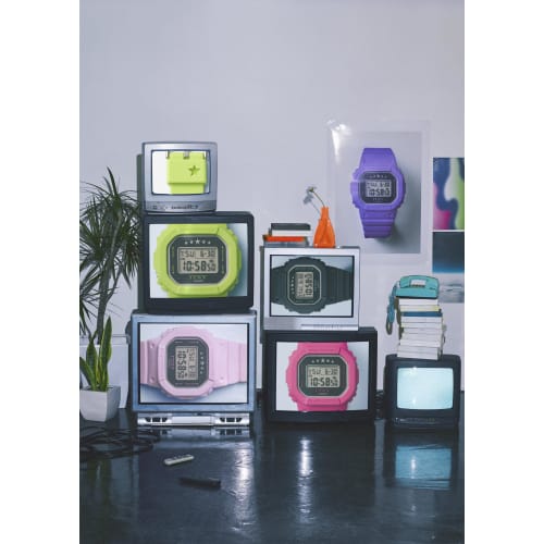 Casio G-Shock Mid-Size Watch, Made with Eco-Friendly Materials, ITZY Collaboration Model GMD-S5610IT-4BJR, Women's Pink