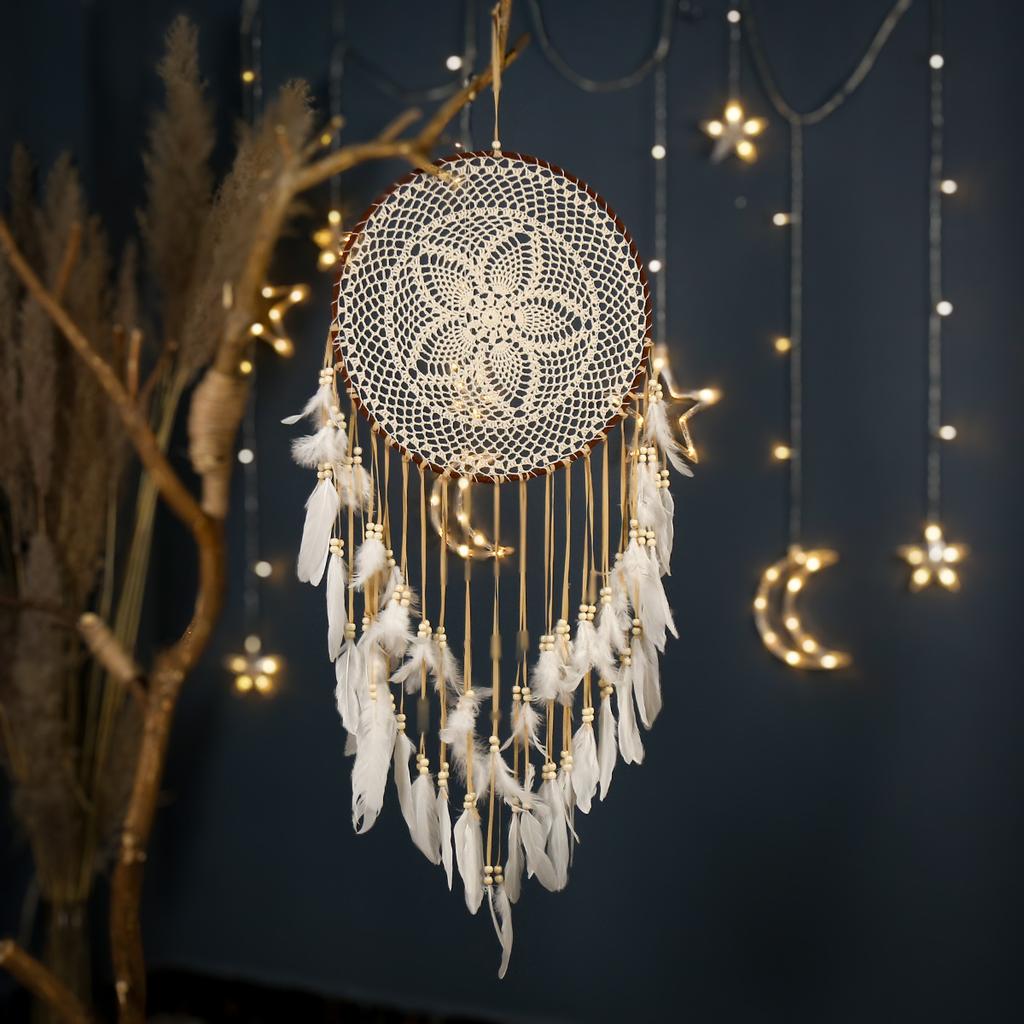 Bohemian Large Dream Catcher Handwoven Feather Dream Catcher Interior Decoration Dream Catcher