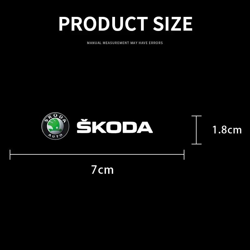 CAPR9 Car Door Handle Badge Protector Decal Wiper Sticker For Skoda Superb Octavia Rapid Kodiaq Kamiq Karoq Rapid Fabia Accessories