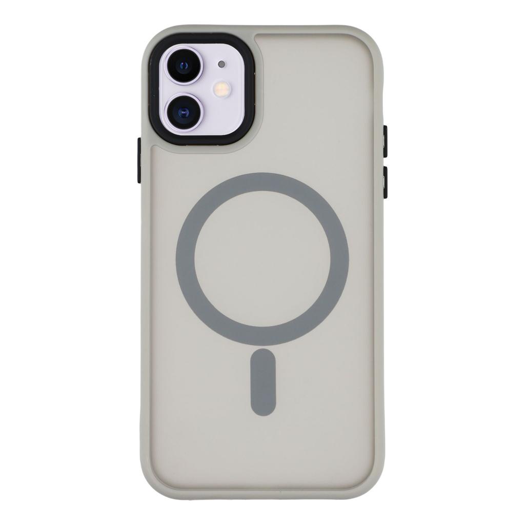 For iPhone 11 Case Compatible with MagSafe Skin-Touch PC+TPU Phone Cover