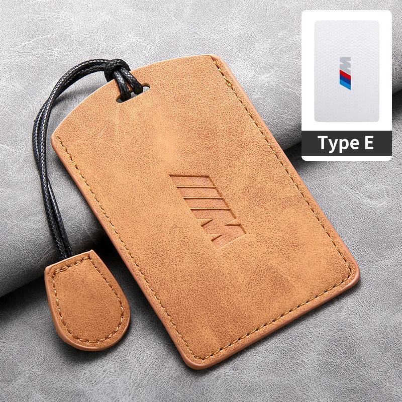 Autocollant de Voiture Chaud 2025 Cuir Daim Étui de Protection Coque pour Clé Intelligente de Voiture NFC Pour BMW Série M 3 5 7 X1 X3 X5 X6