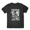 Flat Design Freedom or Death T-Shirt. 100% Cotton Premium Tee NEW