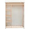 VidaXL Garde-robe en tissu et bois de pin 110x40x170 cm 42976