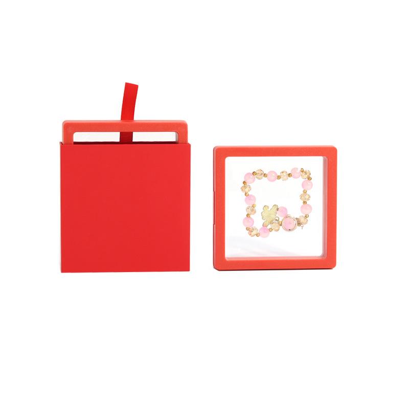 Jewelry Storage Box: Transparent PE Film Display for Necklaces & Earrings
