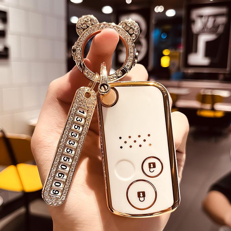 Housse de clé de voiture à boucle, Applicable à l'ancienne Honda CivicCRVGe Shi Tu Bosirui de 9e génération